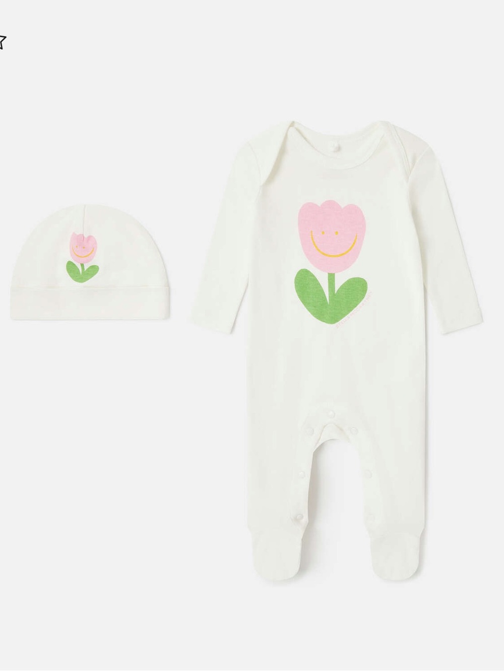 Stella McCartney Kids Floral Graphic Hat And Romper Set
